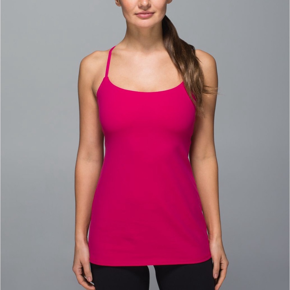 Lululemon Size 4 Dancing Warrior Tank Barbie Pink
